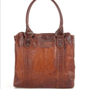Frye Melissa washed leather tote bag COGNAC